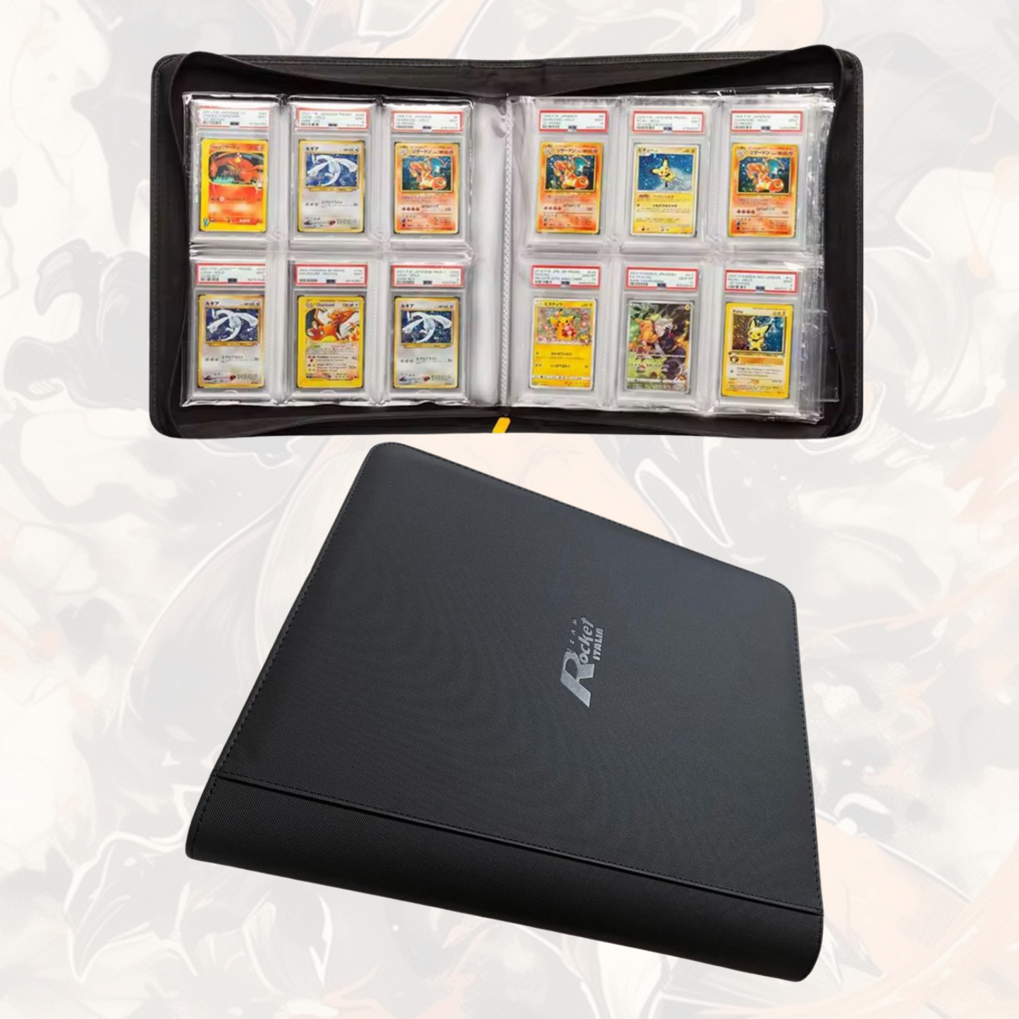 Raccoglitore per Carte Gradate – 60 Slot | Team Rocket