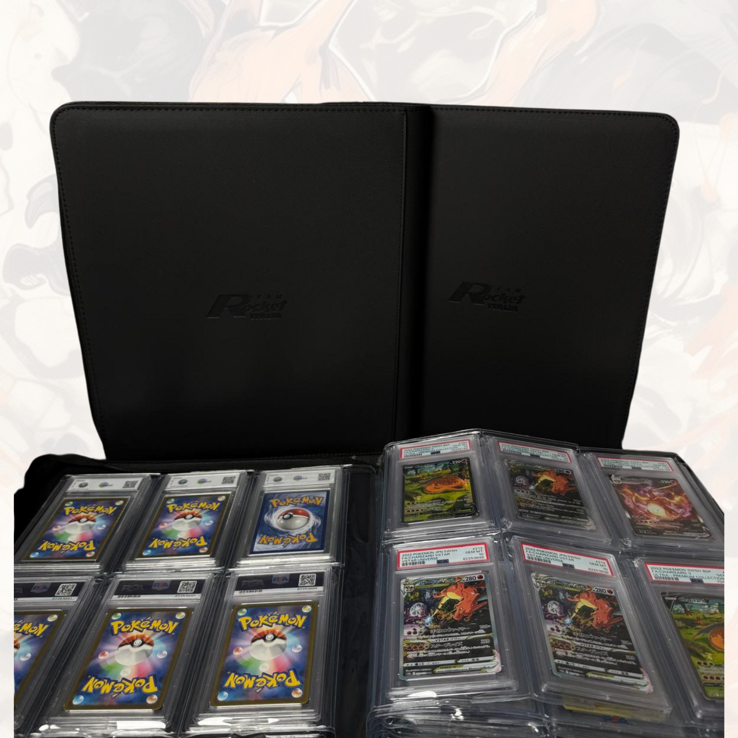 Raccoglitore per Carte Gradate – 60 Slot | Team Rocket