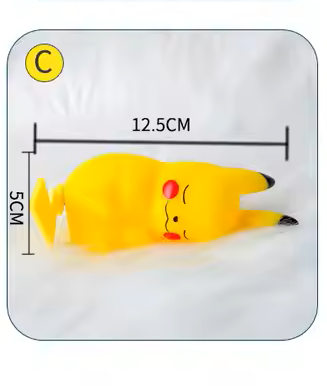 Pokemon Lampada Lamp Pikachu Soft Light Night LED luce notturna per Bambini Mod.C