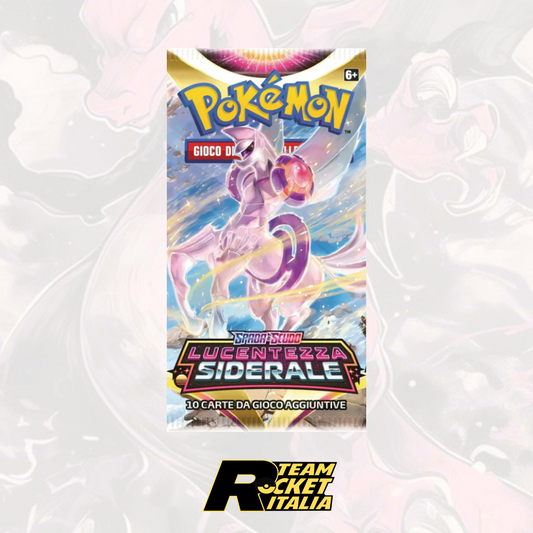 Bustina Spada e Scudo - Lucentezza Siderale - ITA - Artwork Casuale - 10 Carte POKEMON