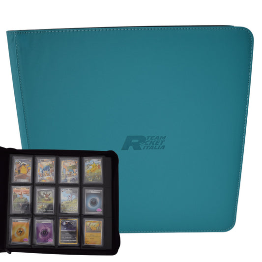 Maxi Binder Top-Loader Verde Aqua (12 tasche)