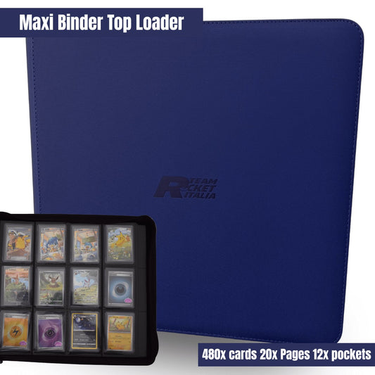 Maxi Binder Top-Loader Electric Blue  (12 tasche)