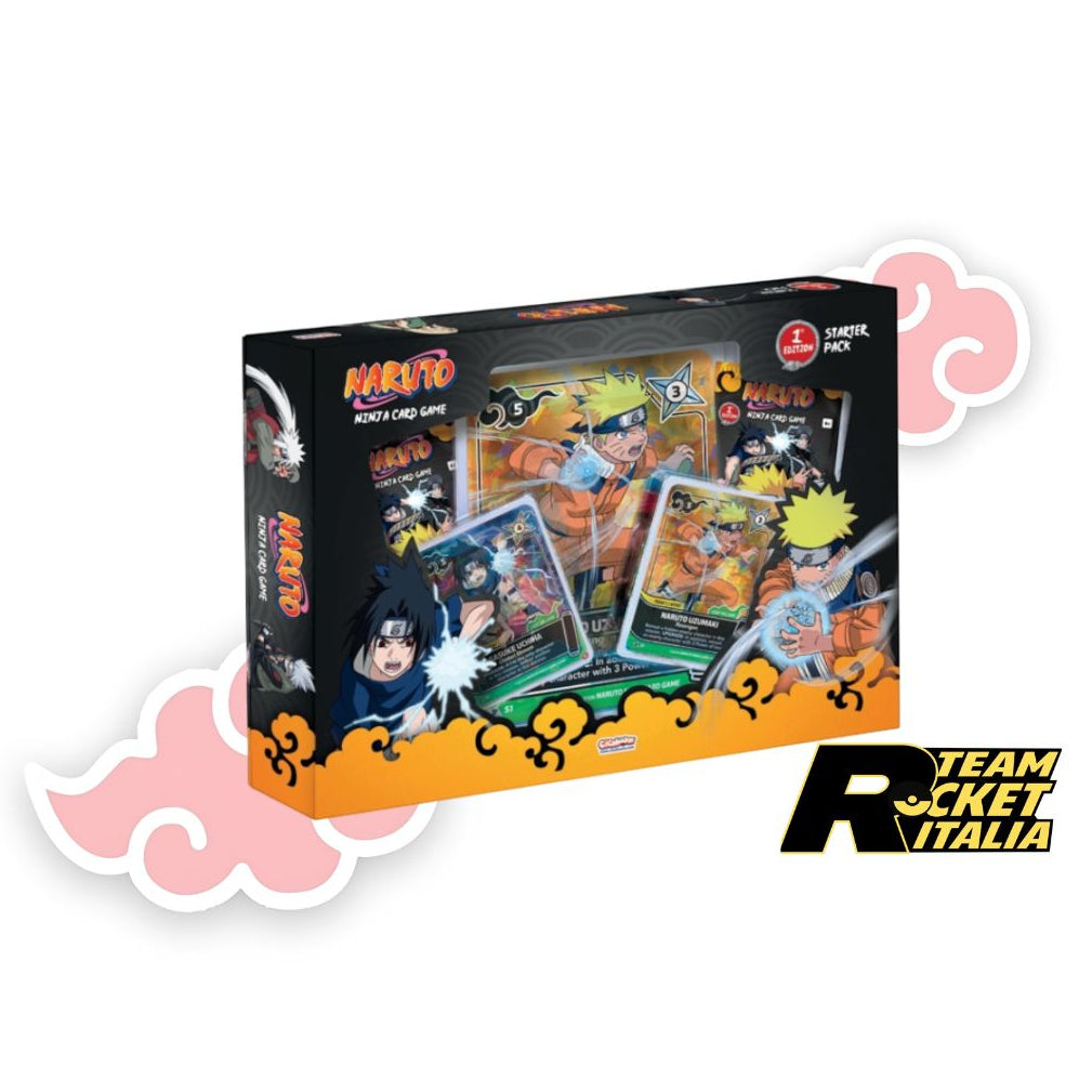 NARUTO IL MITO NARUTO MYTHOS TCG Konoha Shido SPECIAL STARTER PACK – NARUTO + SASUKE – ENG