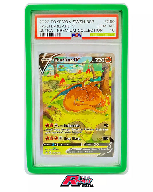 Bumper Protettivo per Carte Gradate – Compatibili PSA/GRAAD| Team Rocket Italia-GREEN